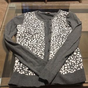 Leopard cardigan!